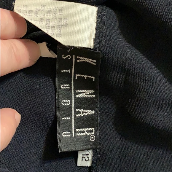 Pleated navy blue Bermuda shorts size 12 - Picture 5 of 5